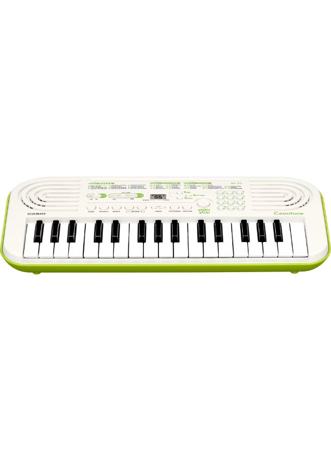 Casiotone Mini Keyboard SA-50 with Piano tones, White (32 Keys) - Image 1