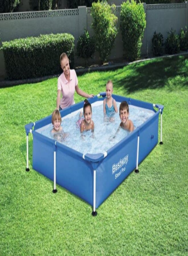Inflatable Foldable Portable Rectangular Outdoor Swimming Pool For Summer Fun 22x36x103cm - Image 2