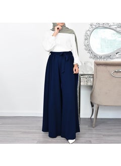 1Tarz 1Style Barbora Linen Summer Casual Belted Women's Trousers Shalwar LN345LACI2  - Image 2