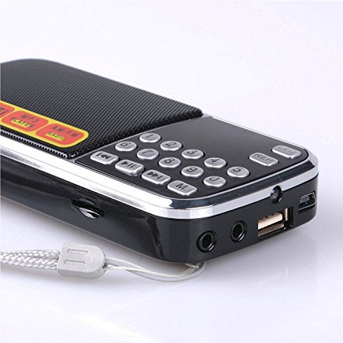 LETING FM Portable Radio with Bluetooth, Flashlight, One-Key Search & Station Memory, Supports USB, AUX, TF Card, Rechargeable 800mAh Battery – Best Gift Idea - Image 5