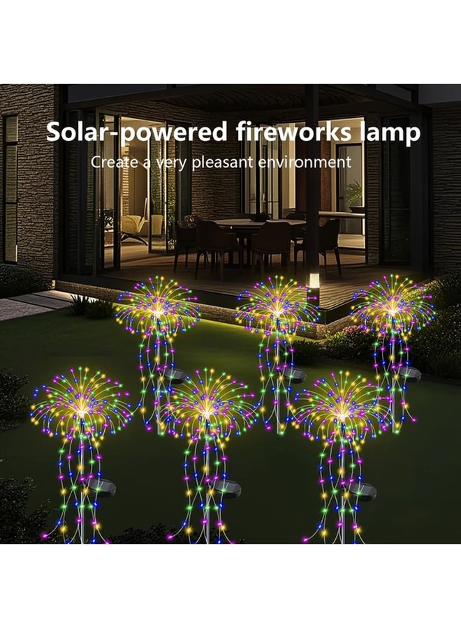 Solar Powered 350 LED Motion Sensor Fireworks Lights Multicolor Outdoor Indoor - Image 2
