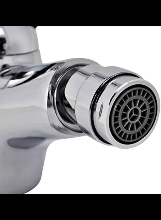 ABBASALI Chrome Plated Single Lever Bidet Mixer Table Mounted with SS M/F Flexible Hose Designed For Hot & Cold Water  - Image 2