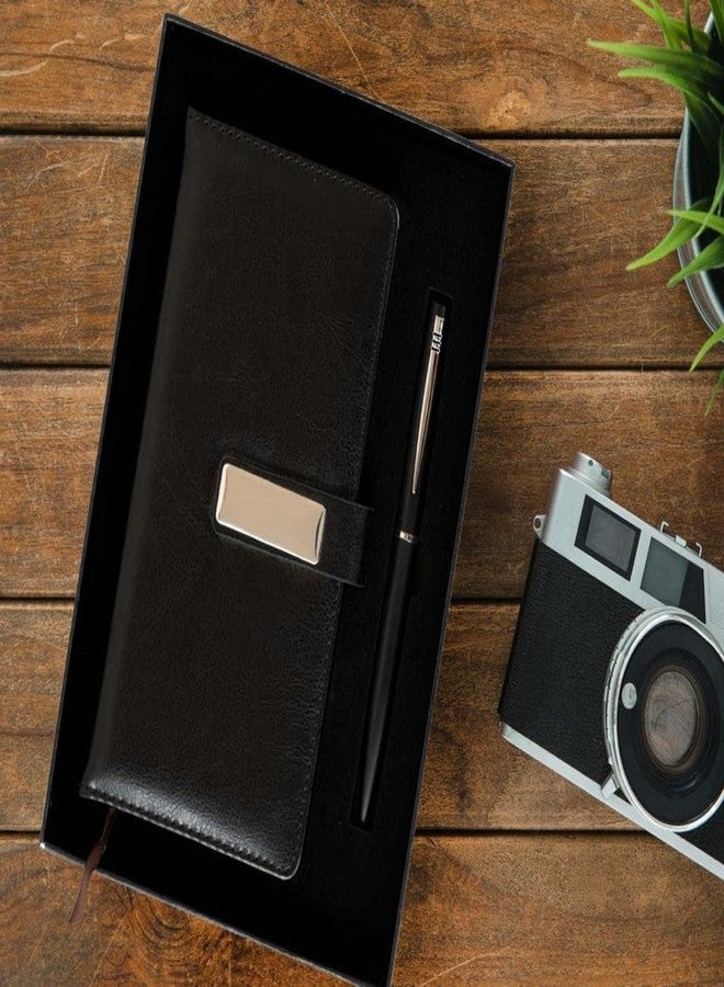 FABULASTIC 2 in 1 Corporate Gift Set with Journal Diary & Metal Pen | Men Gift Set Combo | Gifts for Men Birthday Special Unique | Birthday Gift for Boyfriend/Husband Special (Black) - Image 2
