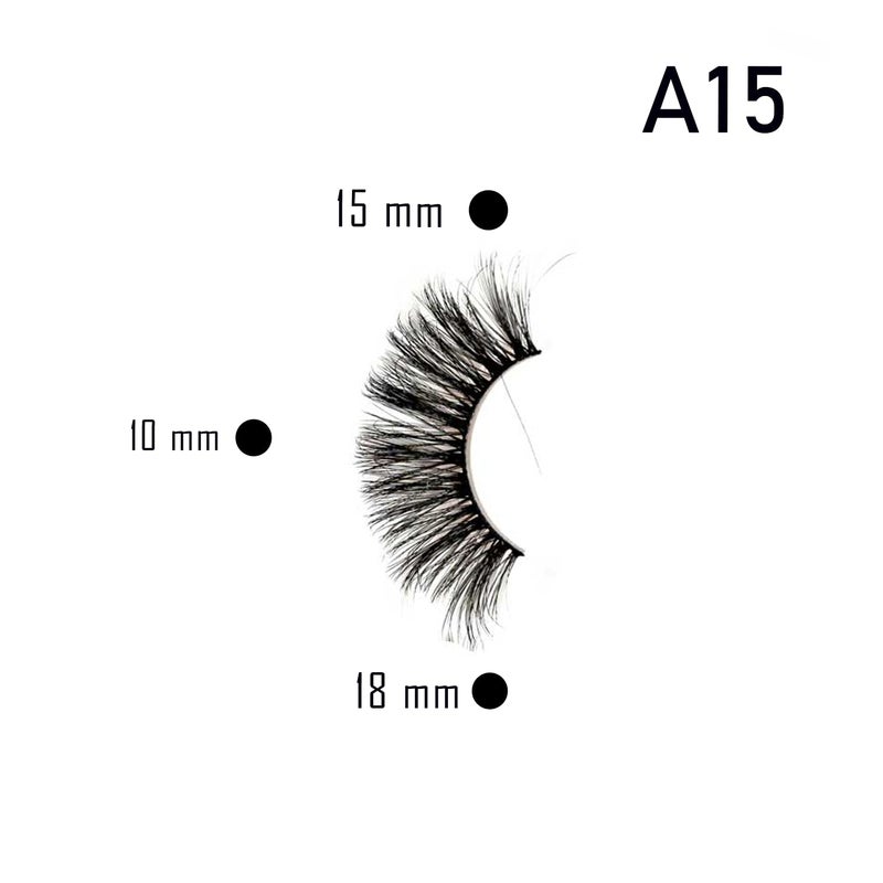 Bobi False Eyelash Eye Makeup Lash Long Natural Vivid 3D Volume Eyelashes 10 mm Soft Comfortable Nonirritating Lightweight Synthetic Hair Reusable Fake Lashes For Women 8 PairA15 - Image 4