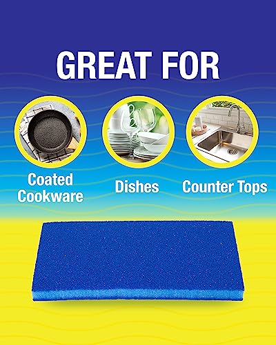 Scrubex Non-Scratch Odor Resistant Scour Pads, Multi-Purpose Scouring for Kitchen and Household, Safe for Non-Stick Cookware (6 scouring Pads) - Image 3