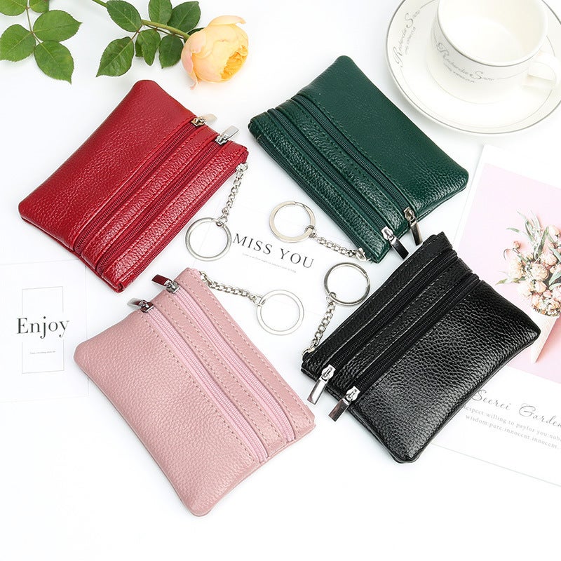 Multifunctional Solid Color PU Leather Wallet, RFID Blocking Design Portable Daily Storage Purse for Cards Cash Coin Business Use - Image 1