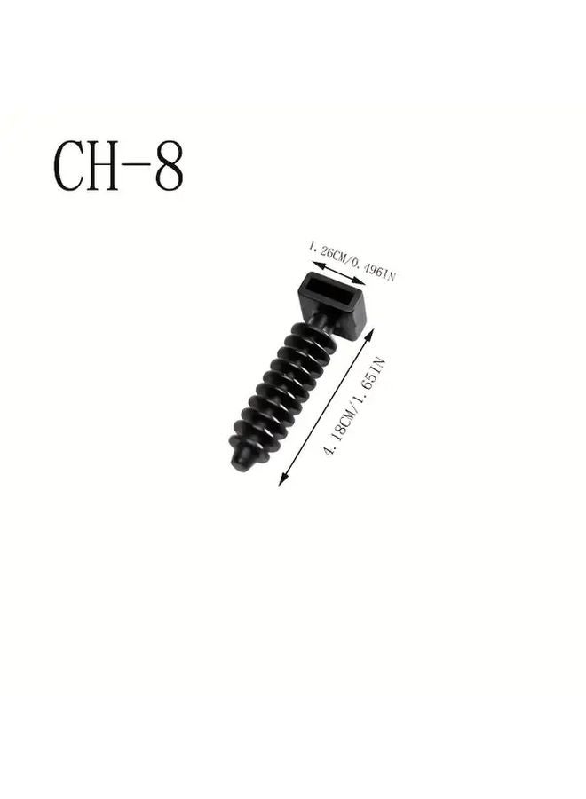 100PCS CH 6 Heavy Duty Screw Mount Cable Tie Holders With Pre Drilled Holes - Image 4