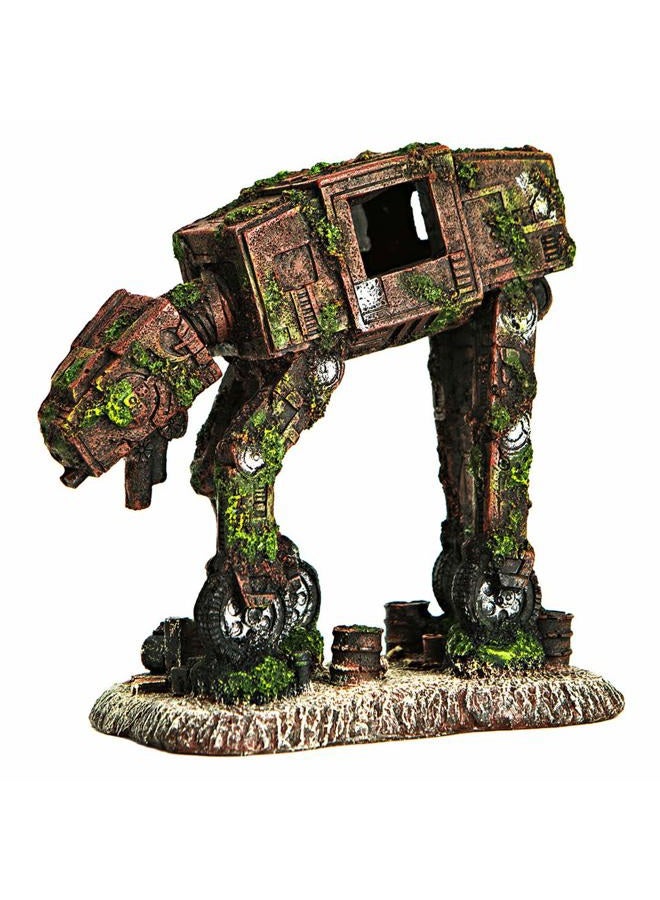 CREOMG Fish Tank Decorations Resin Aquarium Robot Dog Aquarium Ornament - Creative Betta Fish Hide Cave for Aquarium Decorations Home Décor - Image 2