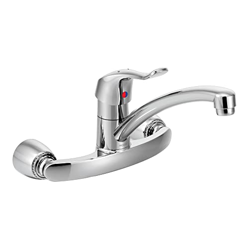 Moen Commercial M-DURA Chrome One-Handle Wall Mount Kitchen Faucet, 8713 - Image 5