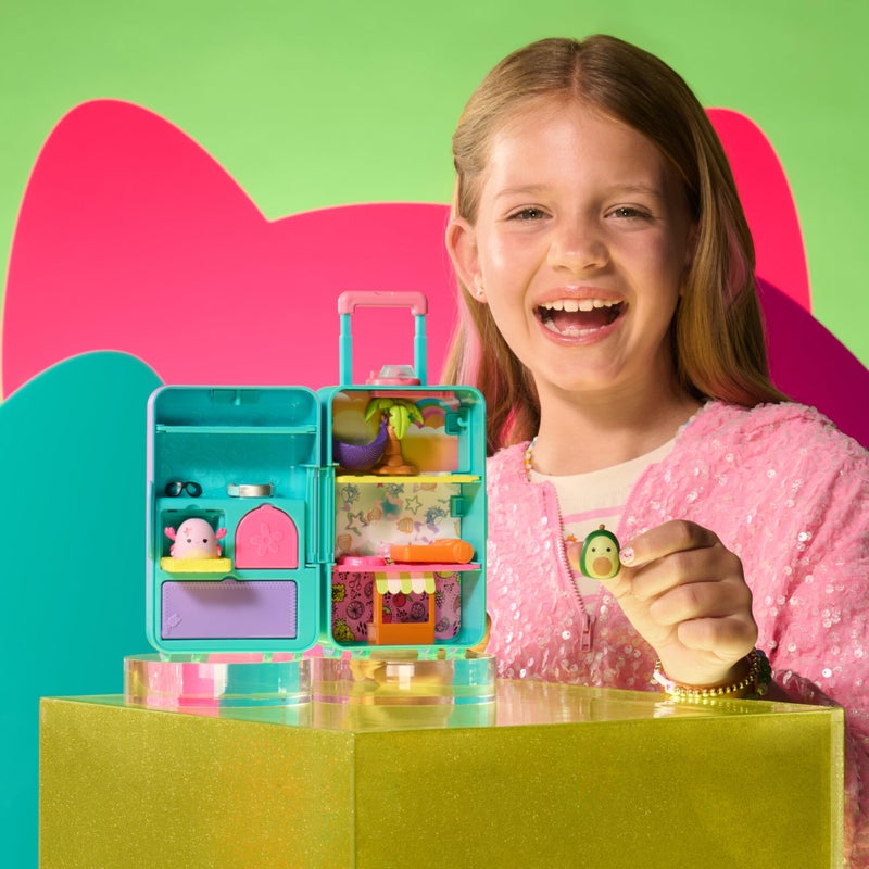 Squish-a-longs On-The-Go Luggage Playset - (2) 1â€ Mini-Squish, 3 Levels of Play, 3 Accessories & 2 Play Pieces - Collect, Trade, & Play - Ages 6+ - Image 3