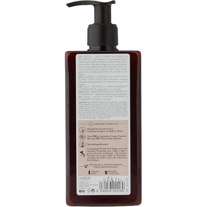 Phytorelax Laboratories Cocco Vegan & Organic Latte Body 250ml 6022180 - Image 2