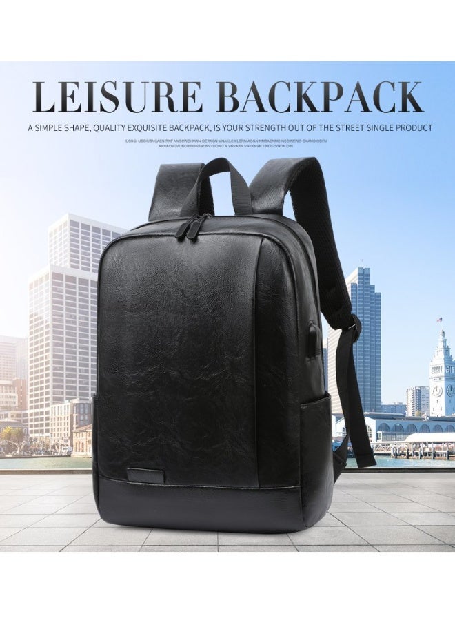 lebonaer Men's Lightweight Travel Backpack,  Anti-Theft USB Charging Daypack Water Resistant College School Bag for Work - Image 2