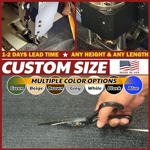 Amgo 6' x 10' Black Fence Privacy Screen, Commercial Standard Heavy Duty Windscreen with Bindings & Grommets, 90% Blockage, Cable Zip Ties Included (We Make Custom Size) - Image 3