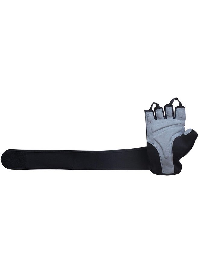 Kobo - Kobo Leather Wtg-44-Large Weight Lifting Gym Gloves Hand Protector for Fitness Traininglarge (Multi Colour) with Wrist Support - Image 1