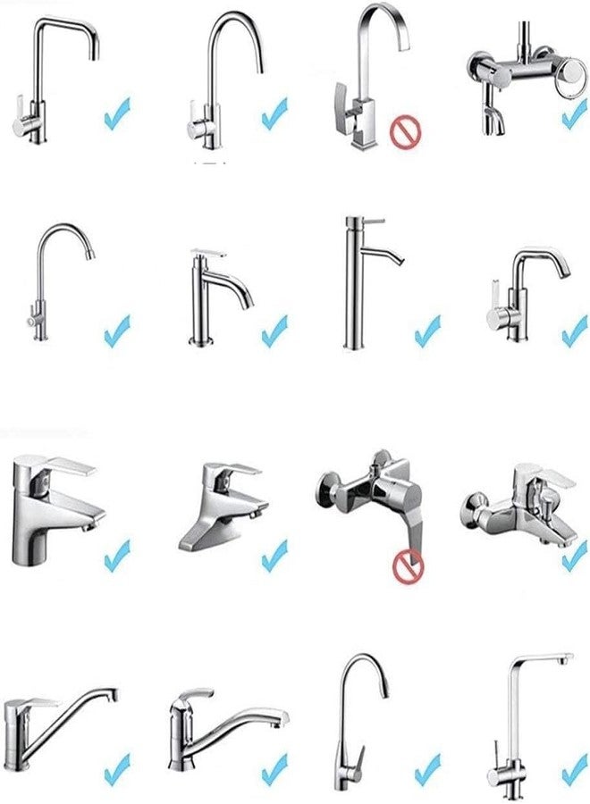 KESESU 360 Degree Swivel Faucet Aerator Deluxe Water Saving Faucet Sprayer Water Saving Bubbler Pressurized Faucet Filter Kitchen Accessories 2 Modes (Faucet Head - D - 2) - Image 3