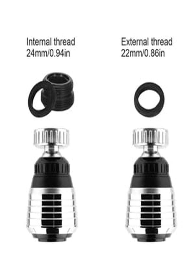 KESESU 360 Degree Swivel Faucet Aerator Deluxe Water Saving Faucet Sprayer Water Saving Bubbler Pressurized Faucet Filter Kitchen Accessories 2 Modes (Faucet Head - D - 2) - Image 4