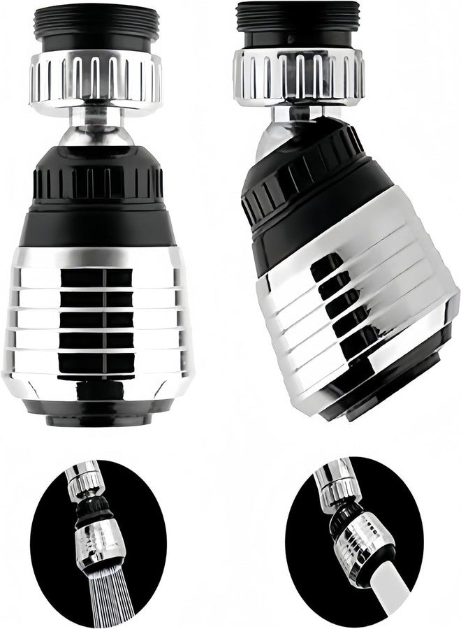 KESESU 360 Degree Swivel Faucet Aerator Deluxe Water Saving Faucet Sprayer Water Saving Bubbler Pressurized Faucet Filter Kitchen Accessories 2 Modes (Faucet Head - D - 2) - Image 1