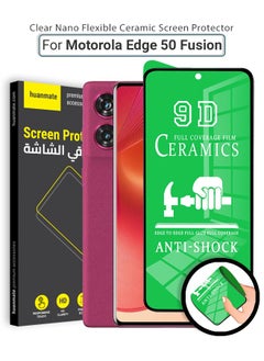 Screen Protector For Motorola Edge 50 Fusion - Edge-to-Edge Flexible Nano Ceramic, Anti-Explosion, High Transparency, Easy Install, Full Coverage Screen Guard for Motorola Edge 50 Fusion