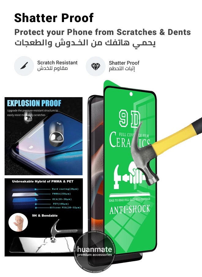 huanmate - Screen Protector For Motorola Edge 50 Fusion - Edge-to-Edge Flexible Nano Ceramic, Anti-Explosion, High Transparency, Easy Install, Full Coverage Screen Guard for Motorola Edge 50 Fusion - Image 1