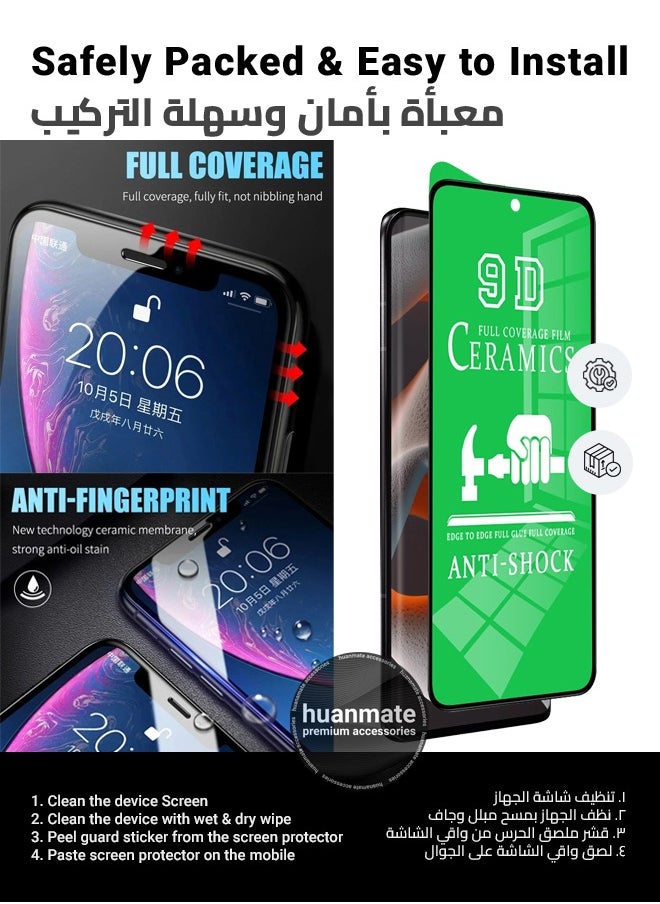 huanmate - Screen Protector For Motorola Edge 50 Fusion - Edge-to-Edge Flexible Nano Ceramic, Anti-Explosion, High Transparency, Easy Install, Full Coverage Screen Guard for Motorola Edge 50 Fusion - Image 1