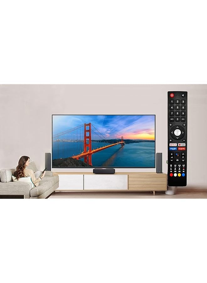 erorex Replacement Saba Changhong Chiq Remote Control Gcbltv02Adbbt For Saba Changhong Chiq Tv Sa32S67A9 L32H7A Sa40S67A9 L43H7S Sa43K67A9 U50H7A U55H7S U58H7S  - Image 2