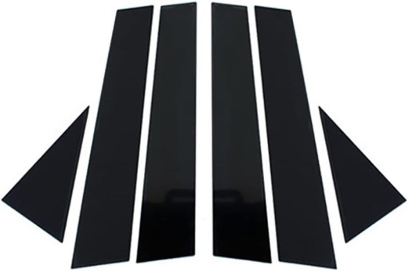 DEMULAX Carbon Fiber Window B Pillar Protection Sticker - Image 1
