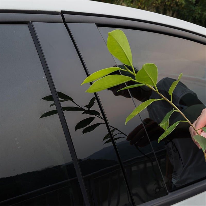 DEMULAX Carbon Fiber Window B Pillar Protection Sticker - Image 3