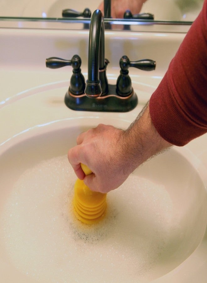 Home-X - Mini Plunger with Ergonomic Handle, Easy-to-Use Durable Design Unclogs Kitchen Sinks with Minimal Effort - Image 2