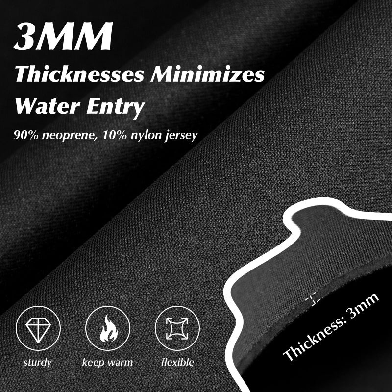 Yakevo Neoprene Socks, Water Socks 3 mm Diving Socks Booties for Outdoor Water Sports - Image 3