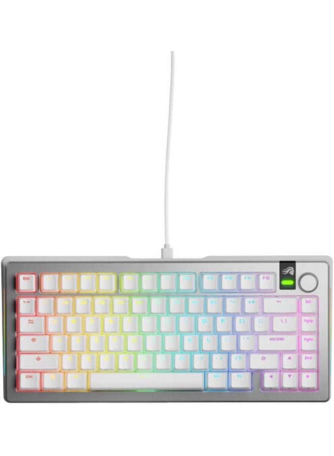 Glorious KEYBOARD GLORIOUS GMMK 3PRO 75% PREBUILT WIRED SILVER US GMMK3-PRO-75-PB-FOX-W-SIL-US - Image 5