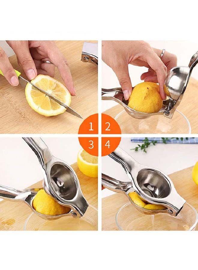 NIBEMINENT Stainless Steel Lemon Squeezer Silver - Image 3