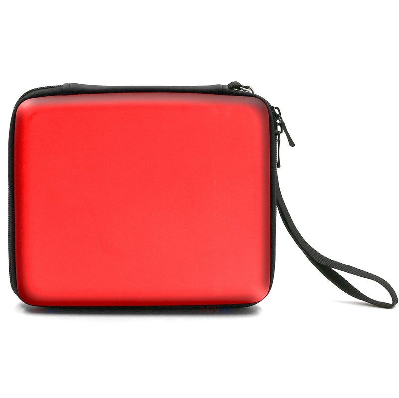 ADVcer 2DS Case, EVA Waterproof Hard Shield Protective Carrying Case with Hand Wrist Strap and Double Zipper Compatible with Nintendo 2DS (Reddish Orange) - Image 5