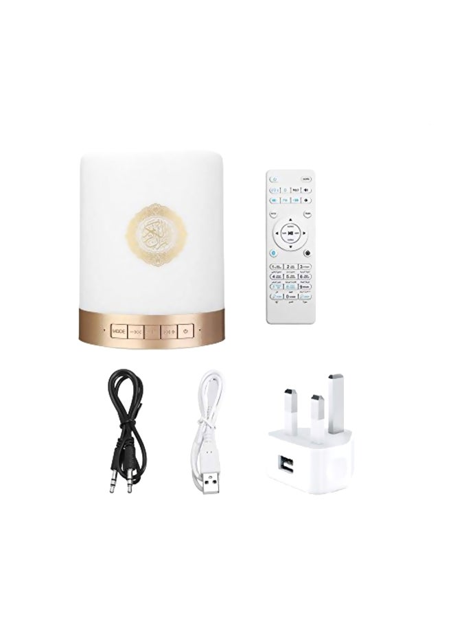 Alyashmac Bluetooth Lamp Speaker White/Gold - Image 1