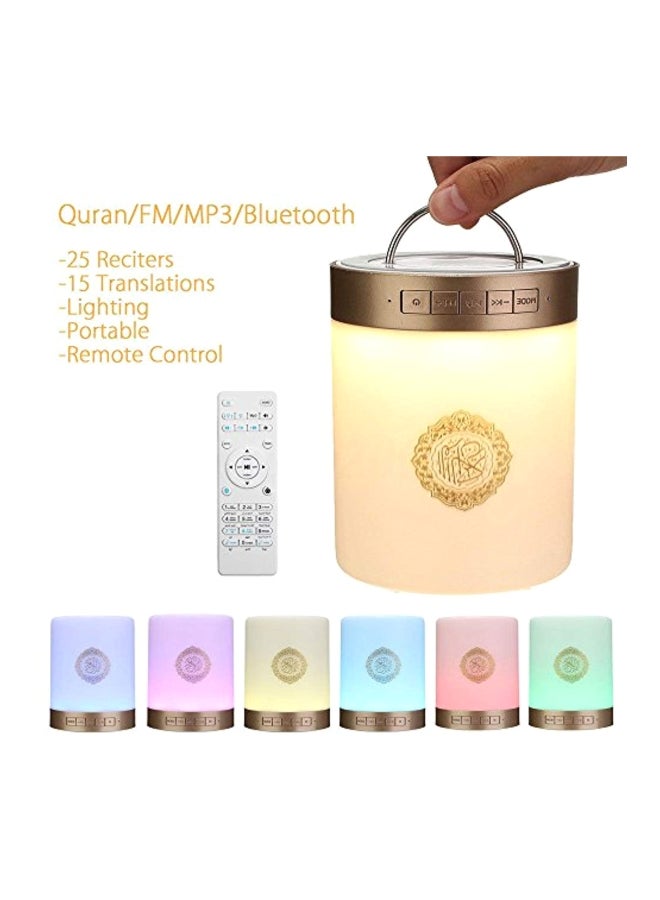 Alyashmac Bluetooth Lamp Speaker White/Gold - Image 4