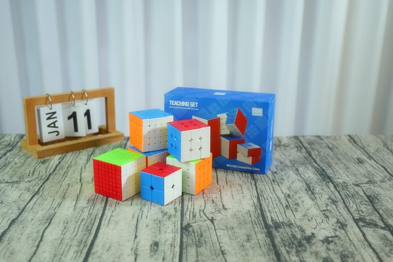 CuberSpeed مجموعة مكعبات السرعة كيوبرسبيد مويو MFJS WCA 2-7 هدية صندوق مكعب سحري مجموعة مكعبات 2x2 3x3 4x4 5x5 6x6 7x7 بدون ملصقات ألعاب للأطفال والبالغين - Image 4