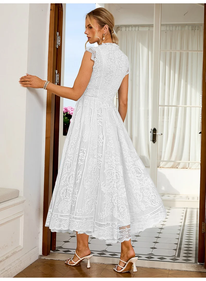 سيمبلي فستان أنيق للنساء الصيفي مزيج خفيف ومريح من القطن المثالي للمنزهات