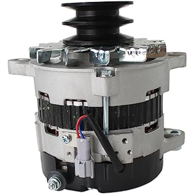 otobaijeni 24 Volt 50 Amp Alternator 8-98089-063-0 8980890630 VI8980890630 for Isuzu 4LE2 4LE1 JCB John Deere Excavator 75D 85D Engine Alternator Replaces Parts - Image 1