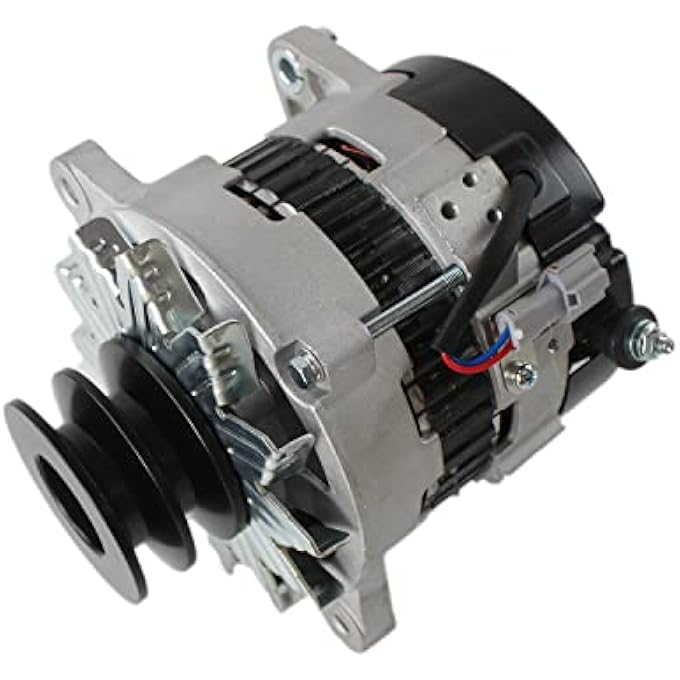 otobaijeni 24 Volt 50 Amp Alternator 8-98089-063-0 8980890630 VI8980890630 for Isuzu 4LE2 4LE1 JCB John Deere Excavator 75D 85D Engine Alternator Replaces Parts - Image 3
