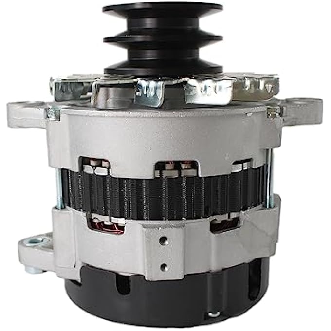 otobaijeni 24 Volt 50 Amp Alternator 8-98089-063-0 8980890630 VI8980890630 for Isuzu 4LE2 4LE1 JCB John Deere Excavator 75D 85D Engine Alternator Replaces Parts - Image 2