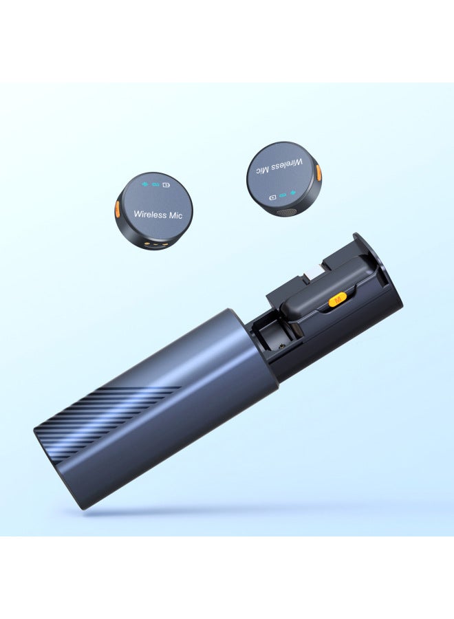 Neutral Wireless Microphone Lapel Clip Mini Round Button Type Magnetic Outdoor Vlog Mobile Noise Reduction - Image 2