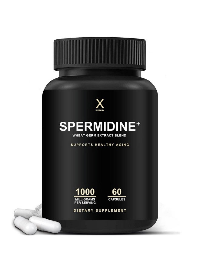 HUMANX Spermidine+ (USA Third Party Tested) - Spermidine-Rich Wheat Germ Extract & Zinc to Activate Cellular Renewal - Non-GMO, Spermidine Capsules - Supports Healthy Aging - Spermidine Supplement - Image 1