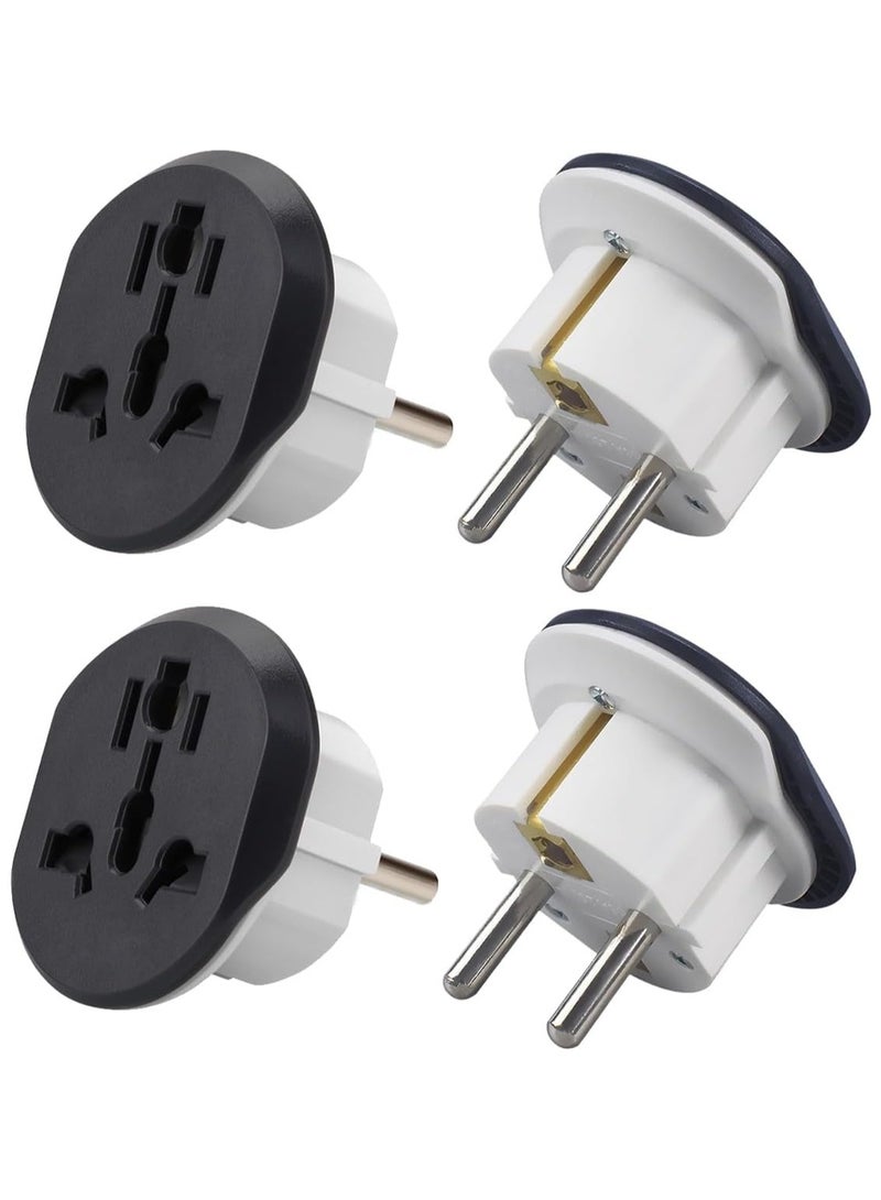 general 4 Pieces Plug Converter UAE USA EU UK AU CN KSA EU Germany Socket Travel Adapter - Image 1