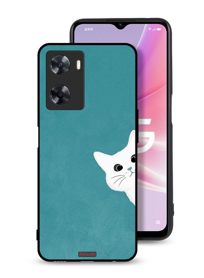 Tolwak Oppo A77s Protective Case Cover Cat Appearing - Image 1