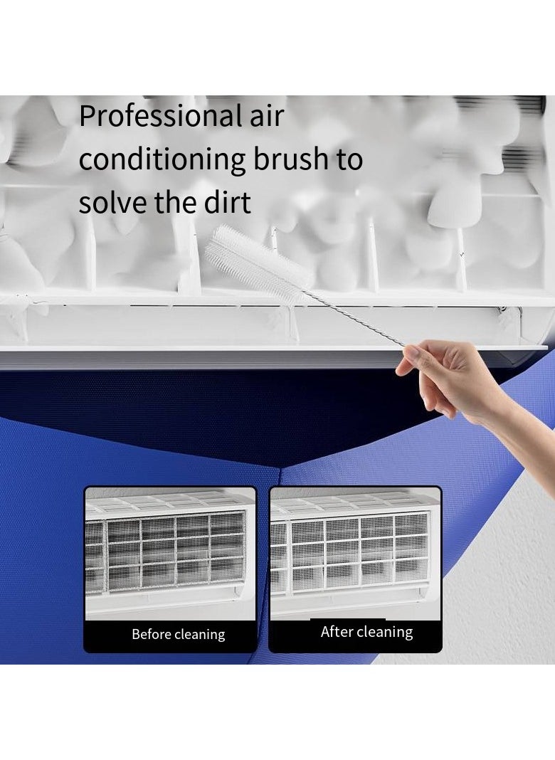 NIBEMINENT 4-Piece Air Conditioner Cleaning Cover Dust Washing Bag for size 2P, Wall Mounted Waterproof AC Cleaning Cover Dust with pipe 2m  - Image 5