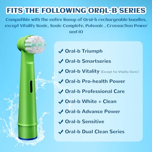 GENKENT 20 Pcs Kids Toothbrush Head Compatible with Braun Oral B Kids Electric Toothbrushes, Extra Soft Bristle for Sensitive - Image 2