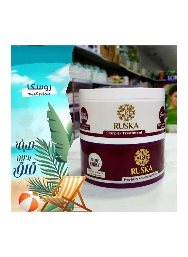 Ruska Ukrainian Complete Hair Care Set - 2 in 1 (Regular Cream 200ml + Protein Cream 200ml) in One Offer – Luxurious Ukrainian Hair Care for Treatment and Strengthening  2-in-1 Hair Mask for Damaged and Colored Hair - Image 2