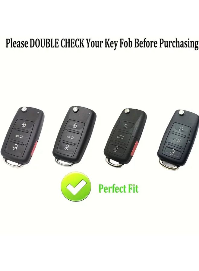 Blue Car Key Fob Cover Soft TPU Protective Case Compatible with Multiple Vehicle Models - Image 3