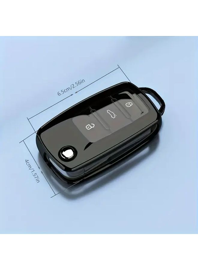 Blue Car Key Fob Cover Soft TPU Protective Case Compatible with Multiple Vehicle Models - Image 2