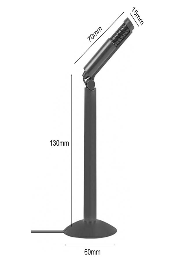 Kubite K24 120°Rotation Desk Mic 3.5mm Jack Studio Stereo Recording Desk Condenser Mic Microphone - Image 2