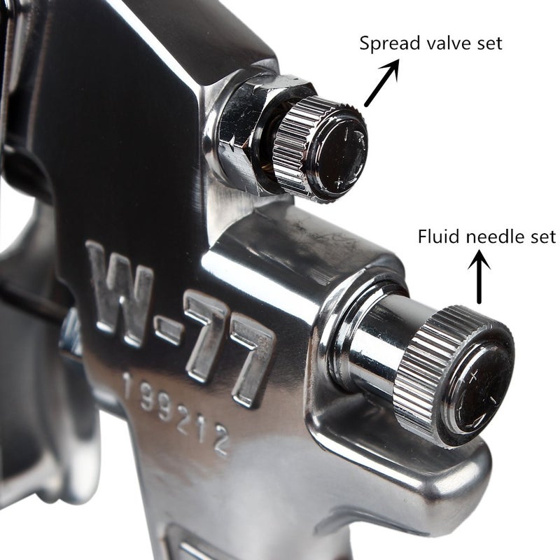 Gedu High Pressure Spray Gun with 1000cc Cup, 3.0mm Nozzle, Sliver - Image 4